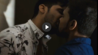 Romance gay scene of hot Indian hunky men